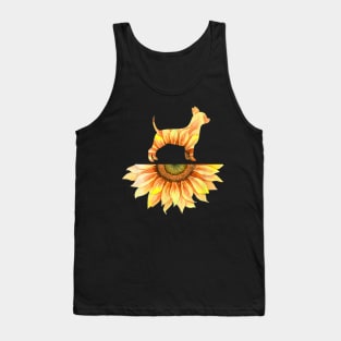 Chihuahua Sunflower Graphic Tank Top